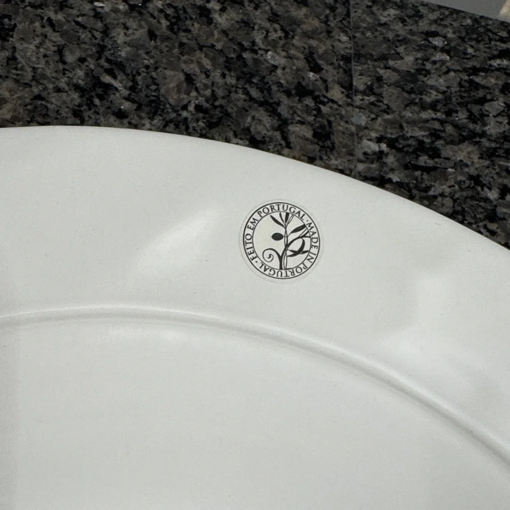 Home made in Portugal large White Porcelain Bowl